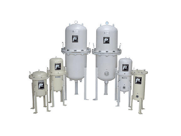 Triple R filters: SS-serie Compact gebouwde koolstofstalen behuizingen, met 2-6 filterelementen